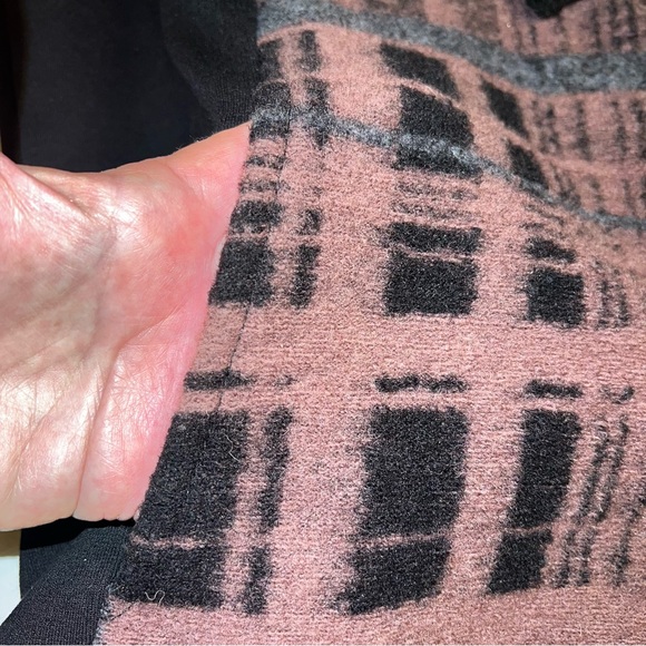 Dolcezza by Michael Phillips Shawl Collar Moto Jacket Sweater in Pink Black Sz S - Picture 7 of 10